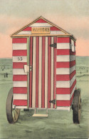 Carte Système - Maebers - Cabine De Plage- Carte Postale Ancienne - Met Mechanische Systemen