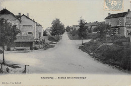 CPA 52 CHALINDREY / AVENUE DE LA REPUBLIQUE / Cpa émail - Chalindrey