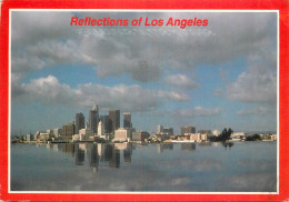 USA Los Angeles CA Skyline Waterfront Reflections In The River - Los Angeles