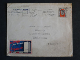 DA10  ALGERIE      BELLE  LETTRE  1950 ALGER    A  ST CHAMOND   FRANCE +VIGNETTES  PUB   +AFFR. INTERESSANT+++ - Briefe U. Dokumente