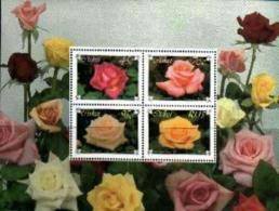 CISKEI, 1994, Mint Hinged Stamp(s ), MI 251-254, Roses Block 10 - Ciskei