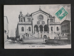 DA10  ALGERIE      BELLE  CARTE  1920 ORAN     A  TARBES   FRANCE + CATHEDRALE +AFFR. INTERESSANT+++ - Cartas & Documentos