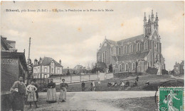 76 BIHOREL LES ROUEN - L'Eglise, Presbytère Et Place Mairie -  Animée - Bihorel