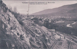 Vallorbe VD, Travaux Du Percement Du Tunnel Du Mont D'Or (3.9.1911) Pli - Orbe