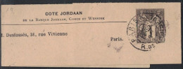 PARIS - RUE CHOISEUL - BANDE JOURNAL 1c - REPQIQUAGE PRIVE - COTE JORDAAN. - 1877-1920: Semi Modern Period