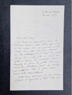 AUTOGRAPHE (V1907) ALEXANDRE RIBOT (4 Vues) LAS Sur Papier à En-tête 6, Rue De Tournon 24 Mai 1897 Député Pas-de-Calais - Ecrivains