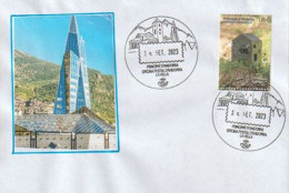 ANDORRA.  ART CONTEMPORANI  2022.  L'ANDART (Miquel Mercé) Oficina Postal D'Andorra,  Haute Faciale - Cartas & Documentos
