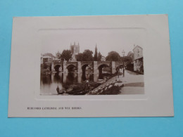 HEREFORD Cathedral And WYE Bridge ( Edit. Rapid Photo ) Anno 19?? ( See / Voir SCANS ) ! - Herefordshire