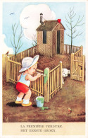 FANTAISIE - Bébés - La Première Verdure - Carte Postale Ancienne - Bébés