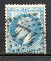 France Gros Chiffres GC 774 Le Cateau N° 29 Napoléon III Bleu De France Cote : 60,00€ - 1863-1870 Napoleon III With Laurels