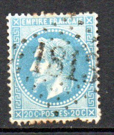 France Gros Chiffres GC 1813 Hucqueliers N° 29 Napoléon III Bleu De France Cote : 20,00€ - 1863-1870 Napoléon III Con Laureles