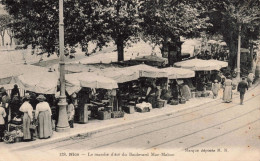 FRANCE - Nice - Le Marché D'été Du Boulevard Mac-Mahon - Animé - Carte Postale Ancienne - Markten, Pleinen