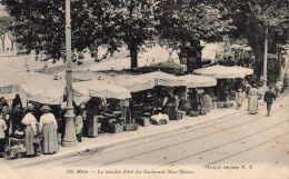 FRANCE - Nice - Le Marché Du Cours Saleya - Animé - Carte Postale Ancienne - Markten, Pleinen