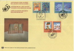 Vereinte Nationen United Nations Unies UN 1998 FDC Menschenrechte Human Rights Droits De L'homme - Altri - Europa