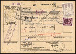 1953, Bizone, 98 I U.a., Brief - Briefe U. Dokumente