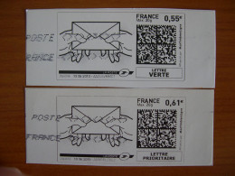 France Montimbrenligne Sur Fragment Lettre En Mains LP + LV - Francobolli Stampabili (Montimbrenligne)