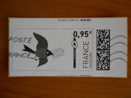 France Montimbrenligne Sur Fragment Oiseau Facteur - Druckbare Briefmarken (Montimbrenligne)