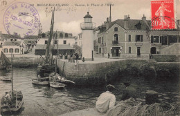 FRANCE - Belle Ile En Mer - Sauzon Le Phare Et L'Hôtel - Carte Postale Ancienne - Belle Ile En Mer