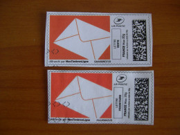 France Montimbrenligne Sur Fragment Enveloppe LP + LV - Druckbare Briefmarken (Montimbrenligne)