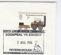 1976 CANOE RESCUE  Cover PETERBOROUGH Canoeing  EVENT GB Stamps - Canoe