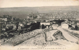 FRANCE  - Marseille  - Panorama Pris De Notre Dame De La Garde - Côté Nord - Carte Postale Ancienne - Notre-Dame De La Garde, Ascenseur