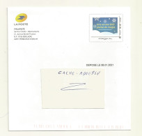 PAP LA POSTE VOEUX 2021  LOT 298791 - Official Stationery