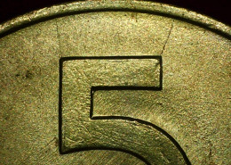 Variante Con Errore Di Conio 5 Lire 1954 Firma Distante Repubblica Italiana - Varietà E Curiosità