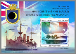 SIERRA LEONE 2023 MNH Submarines U-Boote Sous-marins S/S - IMPERFORATED - DHQ2336 - Submarines