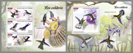 CHAD 2023 MNH Hummingbirds Kolibris Colibris M/S+S/S - IMPERFORATED - DHQ2336 - Segler & Kolibris