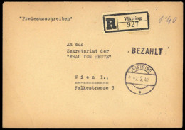 1948, Österreich, Brief - Mechanische Afstempelingen