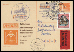 1988, DDR, P 86 Z U.a., Brief - Other & Unclassified