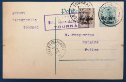 Belgique, Entier-carte (occupation) + Complément De Tournai  1916 + Censure Tournai - (A265) - Other & Unclassified