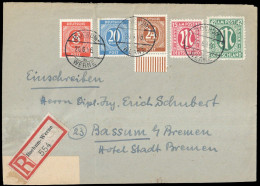 1945, Bizone, 24, 31 U.a., Brief - Cartas & Documentos