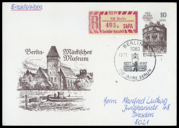 1987, DDR, P 95 U.a., Brief - Other & Unclassified