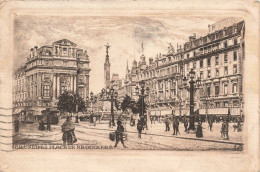 BELGIQUE  - Bruxelles  - Place De Brouckere - Animé - Carte Postale Ancienne - Marktpleinen, Pleinen