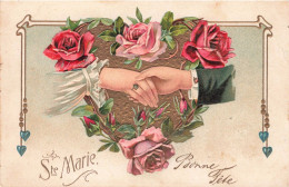 ILLUSTRATION - Mains D'un Couple Marié - Colorisé - Carte Postale Ancienne - Zonder Classificatie
