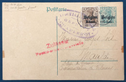 Belgique, Entier-carte (occupation) + Complément De Jumet 1917 + Censure Charleroi - (A279) - Other & Unclassified