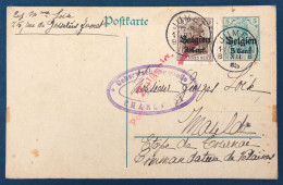 Belgique, Entier-carte (occupation) De Jumet 1916 + Complément, Censure Charleroi - (A296) - Other & Unclassified