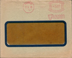 ALLEMAGNE EMA DE PÖSSNECK SUR LETTRE 1926 - Franking Machines