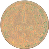 LaZooRo: Italy Austria LOMBARDY-VENETIA 1 Kreuzer 1858 V G / VG - Lombardije-Venetië