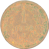 LaZooRo: Italy Austria LOMBARDY-VENETIA 1 Kreuzer 1858 V G / VG - Lombardo-Veneto