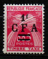Réunion Cfa - 1962 - DOM TOM - Tb Taxe N°  45   - Neufs * - MLH - Segnatasse