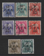 Réunion Cfa - 1949 - DOM TOM - Tb Taxe N°  36 à 43   - Neufs ** - MNH - Portomarken