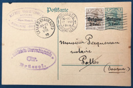 Belgique, Entier-carte (occupation) De Bruxelles 1916 + Complément, Censure Brussel - (A339) - Sonstige & Ohne Zuordnung