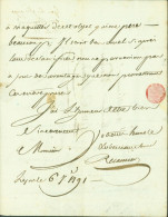 LAS Lettre Autographe Signature Jacques-Rose Récamier Banquier Français époux Juliette Récamier Amie Chateaubriand - Autres & Non Classés
