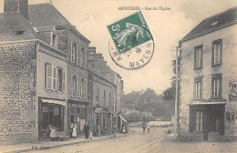 CPA 53 AMBRIERES / RUE DE L'EGLISE - Sonstige & Ohne Zuordnung