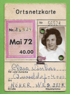 Dusseldorf - Ortsnetzkarte - Ticket - Pass - Karte - Passport - Deutschland - Europe
