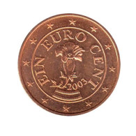 AU00103.1 - AUTRICHE - 1 Cent D'euro - 2003 - Oostenrijk