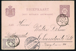 1897, Niederlande, P 14, 33 B, Brief - Altri & Non Classificati