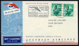 1958, Österreich, ANK 7, Brief - Mechanische Stempel